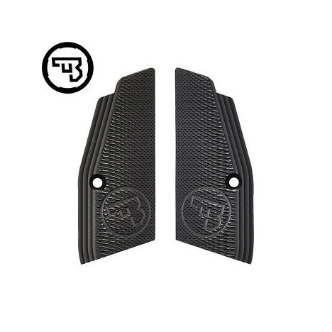 Hliníkové střenky CZ 75, CZ 75 SP-01, CZ Shadow 2, CZ TS 2 krátké | CZ logo CZUB černé.jpg