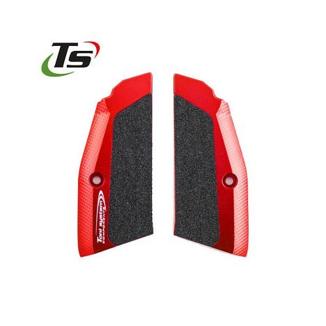 Hliníkové střenky CZ 75, CZ 75 SP-01, CZ Shadow 2, CZ TS 2 krátké | TS červené.jpg
