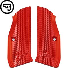 Hliníkové střenky CZ 75, CZ 75 SP-01, CZ Shadow 2, CZ TS 2  | CZ logo 2 červené