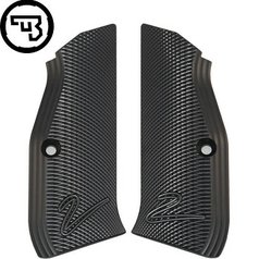 Hliníkové střenky CZ 75, CZ 75 SP-01, CZ Shadow 2, CZ TS 2  | CZ logo 2 černé
