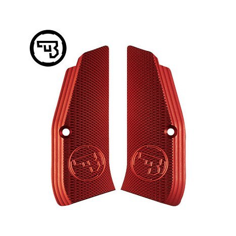 Hliníkové střenky CZ 75, CZ 75 SP-01, CZ Shadow 2, CZ TS 2  | CZ logo CZUB červené.jpg
