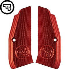 Hliníkové střenky CZ 75, CZ 75 SP-01, CZ Shadow 2, CZ TS 2  | CZ logo CZUB červené